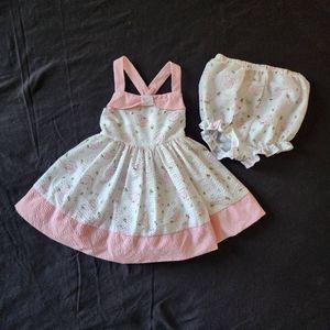 Floral girl's dress size 12M